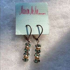 🍭4/$20 Marion McKee jewel beaded dangle earrings